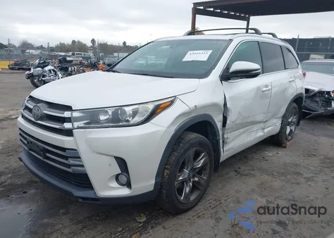 2018 Toyota Highlander Limited Platinum from USA, damaged, VIN 5TDDZRFH0JS813488